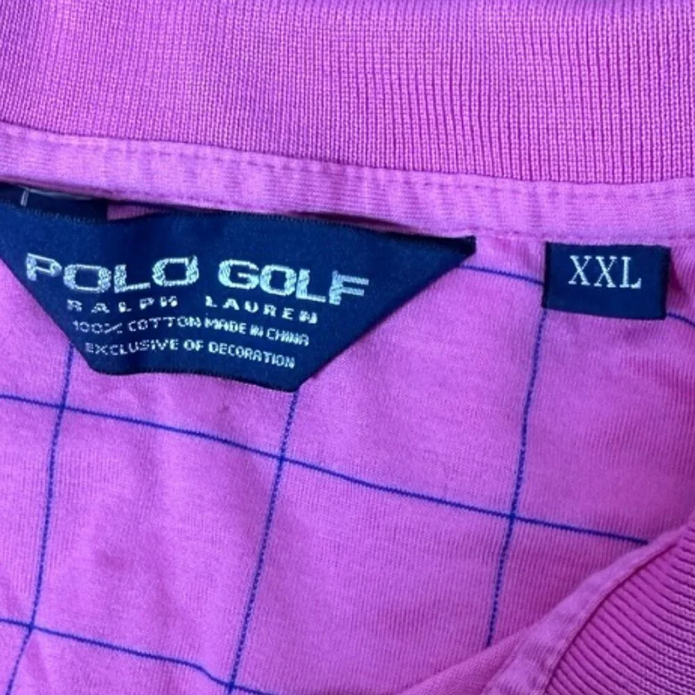 Polo Ralph Lauren Polo Golf Men's Vibrant Pink Polo Short Sleeve Shirt Sz XXL